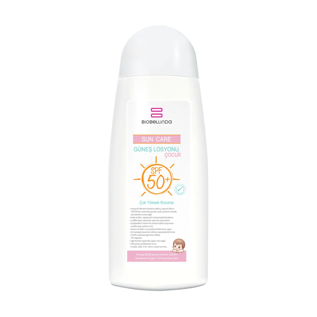 Biobellinda Çocuk Güneş Losyonu 50 Spf 200 Ml  Çocuklar İçin Güneş Kremi